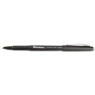 Universal 50502   Porous Point Stick Pen, Black Ink, Medium, Dozen UNV50502  Permanent Markers  Electronics