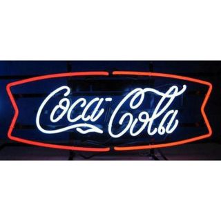 Coca Cola® Red and White Fishtail Neon Sign   Neon Signs
