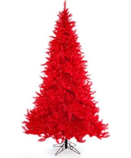 Ashley Red Pre lit Christmas Tree   Christmas Trees
