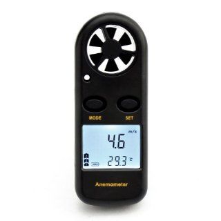 Neewer GM816 LCD Digital Wind Speed Scale Gauge Meter Anemometer Thermometer   Ideal Tool for Windsurfing, Sailing, Fishing, Kite Flying and Mountaineering  Patio, Lawn & Garden