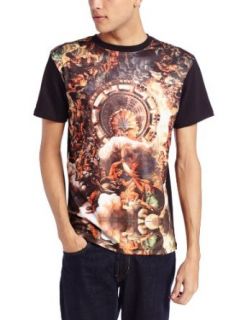 Southpole Men's Sublimation Tee In Ways To Heaven Theme, Black, X Large at  Mens Clothing store