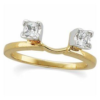 03.00 MM/1/3 CT TW 14K Yellow Gold Diamond Wrap Engagement Rings Jewelry