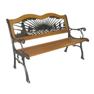 Light House And Sail Boats Garden Bench   Outdoor Benches
