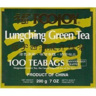 Foojoy Lungching Green Tea 7 Oz/ 200g (pack of 2)  Grocery Tea Sampler  Grocery & Gourmet Food