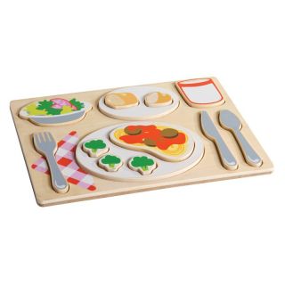 Guidecraft Sorting Food Tray Puzzle   Italian   Learning Aids