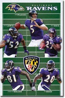 Ravens   Team 10 Poster 22" X 34"   Sports Fan Prints And Posters