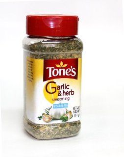 Tone's Garlic and Herb Seasoning 6oz.  Garlic Spices And Herbs  Grocery & Gourmet Food
