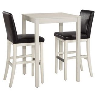 Home Styles Nantucket 3 Piece Small White Pub Set   Dining Table Sets