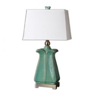 Uttermost 26487 Calciano Teal Table Lamp   Desk Lamps  