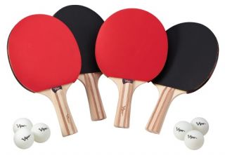 Viper Table Tennis Paddle 4 Player Set   Table Tennis Paddles