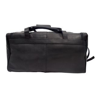 Piel Leather Travelers Select Small Duffel Bag   Black   Sports & Duffel Bags