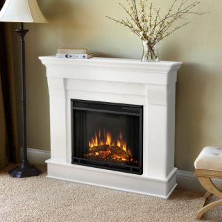 Real Flame Chateau Electric Fireplace   White   Electric Fireplaces
