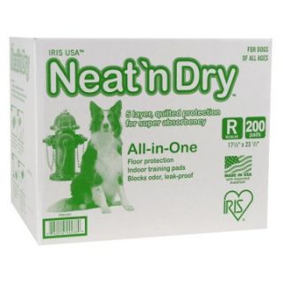 IRIS Neat 'n Dry Training Pads for Puppies and Dogs   200 Count   Training