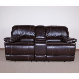 A C Pacific Tyler Leather Reclining Loveseat   Loveseats