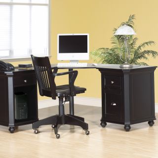 Ventura Corner Desk with File Drawer   Desks