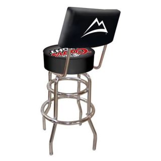 Coors Light Logo 30 in. Padded Swivel Bar Stool with Back   Game Room & Billiards