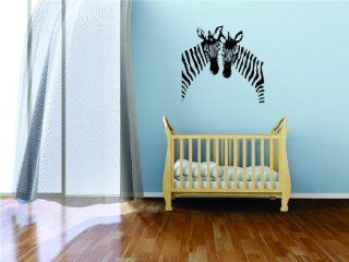 PRESCHOOL CLASSROOM 2 Zebras African Safari Kids Boy Girl Peel & Stick Sticker Picture Art Image Mural Wall   Best Selling Cling Transfer Decal Color 797 Size  15 Inches X 20 Inches   22 Colors Available   Wall Decor Stickers