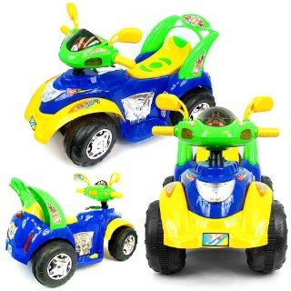 Four Wheeler Battery Operated Boy's/Girls Mini ATV Blue Toys & Games
