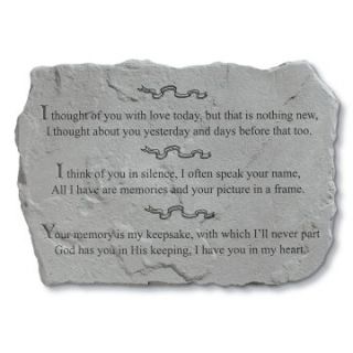 I Thought Of You Memorial Stone   Engraved Banners Design   Garden & Memorial Stones