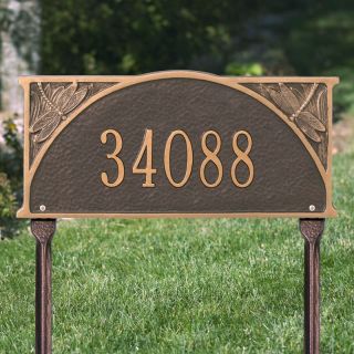 Whitehall Dragonfly 1 Line Standard Lawn Plaque   Address Plaques