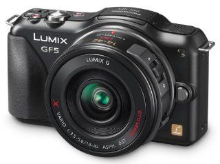 Panasonic Lumix DMC GF5XK Live MOS Micro 4/3 Compact System Camera with 3 Inch Touch Screen and 14 42 Power Zoom Lens (Black)  Compact System Digital Cameras  Camera & Photo