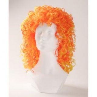 Alicia Two Tone Curl Wigs   Orange/Yellow Costume Wigs Clothing