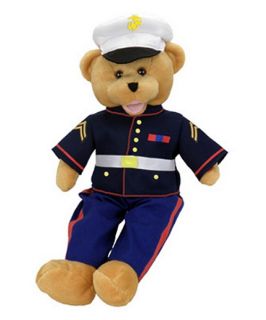 American Hero Marine Bear Singing Plush Toy   Stuffed Animals