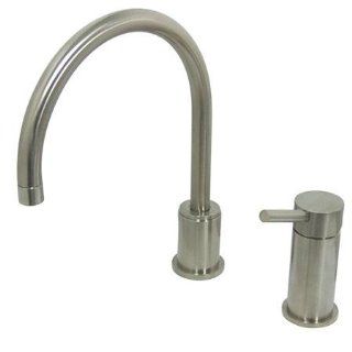 Kingston Brass KS8018DLLS Concord Kitchen Faucet with Metal Lever Handle, Satin Nickel   Touch On Kitchen Sink Faucets  