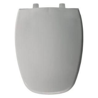 Bemis B1240205162 Elongated Closed Front Whisper Close Toilet Seat in Silver   Toilet Seats