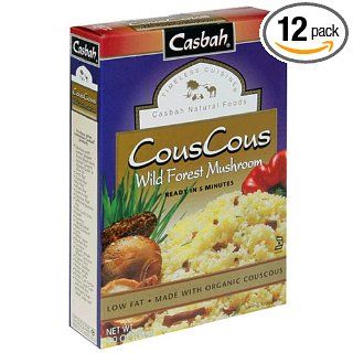 Casbah Wild Forest Mushroom CousCous, 7 Ounce Boxes (Pack of 12)  Dried Couscous  Grocery & Gourmet Food