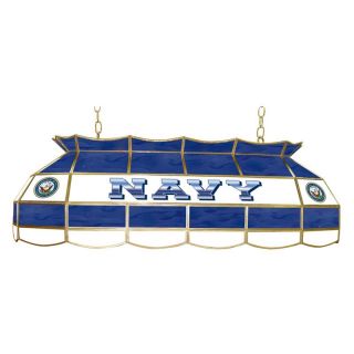 US Navy Logo Stained Glass Tiffany Pool Table Light   40W in.   MIL4000 USN   Billiard Lights