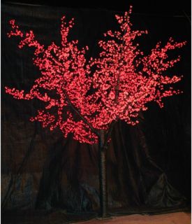 12 ft. Pre lit LED Cherry Blossom Tree   Red   Christmas Trees