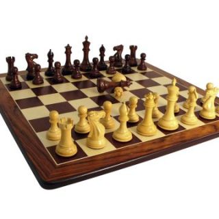 Rosewood Stallion Knight Chess Set on Rosewood Board with Double Queens   Chess Sets