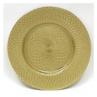 Charge it by Jay Gold Spiral Charger Plate   Charger Plates
