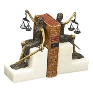 Seated Lady Justice Bookends   Bookends