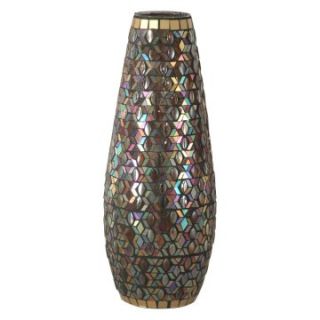 Dale Tiffany 15H in. Peacock Mosaic Vase   Table Vases
