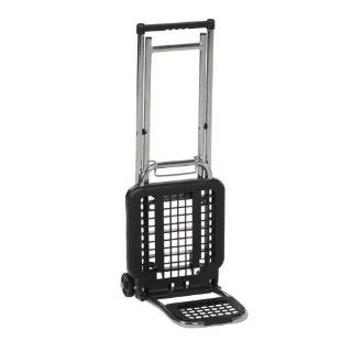 Vestil LC 803 Multi Function Luggage Cart/Chair, 3" x 3/4" Wheel, Chair 65 lbs and Luggage 225 lbs Capacity, Folded 4" Length x 12" Width x 36 1/2" Height