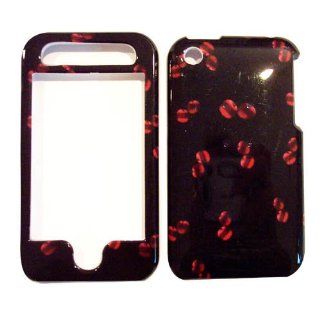 Hard Plastic Snap on Cover Fits Apple iPhone 3G 3GS Black Cherries AT&T (does NOT fit Apple iPhone or iPhone 4/4S or iPhone 5/5S/5C) Cell Phones & Accessories