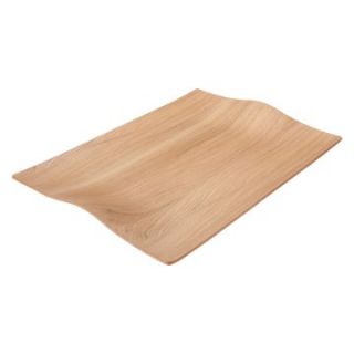 Willow Wood V Handle Tray   20 in.   Serving Trays