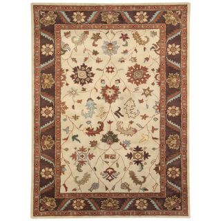 Dynamic Rugs Charisma 1411 Labyrinth Persian Rug   Ivory/Brown   Area Rugs