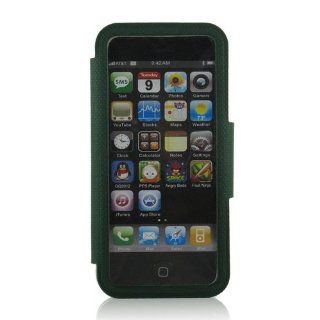 ZuGadgets High Quality iPhone 5 5G Chic PU Leather Skin Case Cover Wallet /Green (7949 3) Cell Phones & Accessories