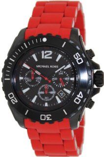 Michael Kors Men's Chronograph Red Silicone Wrapped Watch MK8212 at  Men's Watch store.