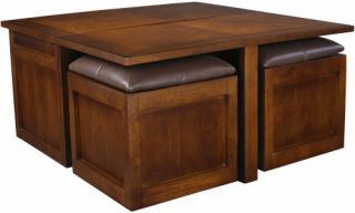 Hammary Nuance Lift Top Square Coffee Table   Coffee Tables