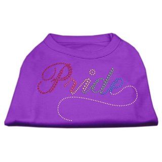 Mirage Pet Products Rainbow Pride Rhinestone Pet Shirt, X Large, Purple 