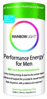 Rainbow Light Performance Energy Multivitamin for Men, Multivitamin Supplement Tablets, 180 tablets Health & Personal Care