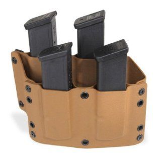 Tactical Kydex Quad Magazine Holster (Brown, 45 ACP Glock Magazines)  Gunsmithing Tools And Accessories  Sports & Outdoors