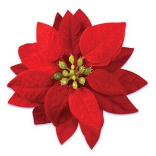 Dress My Cupcake DMC41X 806SET Poinsettia Flower Pick Decorative Cake Topper, Christmas, Red, Case of 24 Kitchen & Dining