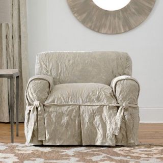 Sure Fit Matelasse Damask Chair Cover   Chair Slipcovers