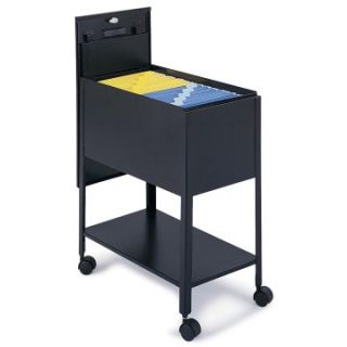 Extra Deep Mobile Tub Filing Cabinet with Lock Letter Size   Literature Racks