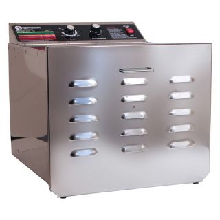TSM 32608 10 Tray D10 Stainless Steel Dehydrator with Chrome Shelves   Food Dehydrators
